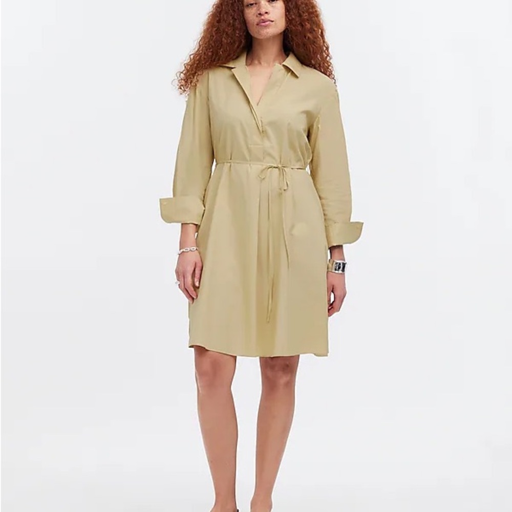 Madewell belted mini shirtdress M NWT